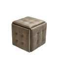 Puff-transformer 5in1 - 5 stools in 1 pouffe cappuccino velvet 2284