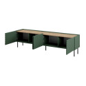 4D RTV cabinet ONDA 200x40xH54.35 green (standing or wall mounted)