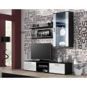Cama hanging display cabinet SOHO black/white gloss