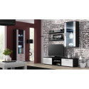 Cama hanging display cabinet SOHO black/white gloss