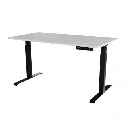 Elektrilise kõrguse reguleerimisega kirjutuslaud MOON LONG 150x80x72-120 must/valge