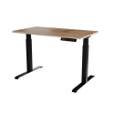 Desk with electric height adjustment MOON 121x67x72-120 black/tan