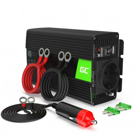 Green Cell INV04DE toiteadapter/inverter universaalne 500 W must