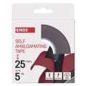 Self amalgamating tape 25mm x 5m black EMOS