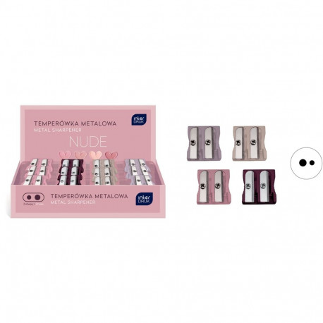 Pliiatsiteritaja metall kahe auguga Nude, assortii, Interdruk