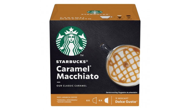 Kohvikapslid STARBUCKS NESCAFE  Dolce Gusto Caramel Macchia 6+6tk 12.78g