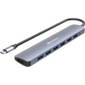 "Sandberg 136-40 USB-C HUB 7-Port 7xUSB 3.0 Silber"