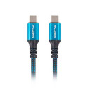 Cable USB-C M/M USB4 0.5m 100W 8K 60HZ black-blue