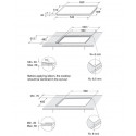 AKT625WH Gas on glass Hoob