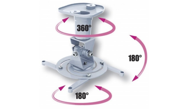 Universal projector ceiling mount 22cm 10kg