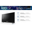 Sony XR-77A80K 195.6 cm (77&quot;) 4K Ultra HD Smart TV Wi-Fi Black