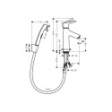 Faucet with bidet shower Hansgrohe Talis S 72290000