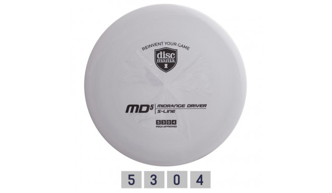 Discgolf DISCMANIA Midrange Driver S-LINE MD5 light grey 5/3/0/4