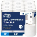 Tualettpaber 3-kihiline TORK Soft T4 lumivalge (110317) 6rl