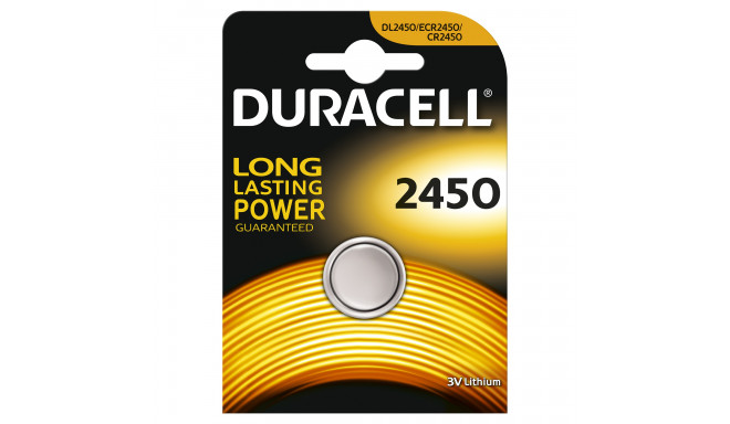82-650# liitiumaku 3V CR2450 Duracell blister 1 tk (2 tk)