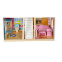 Domek drewniany dla lalek - willa z basenem D11251