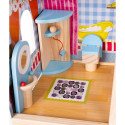 Domek drewniany dla lalek - willa z basenem D11251
