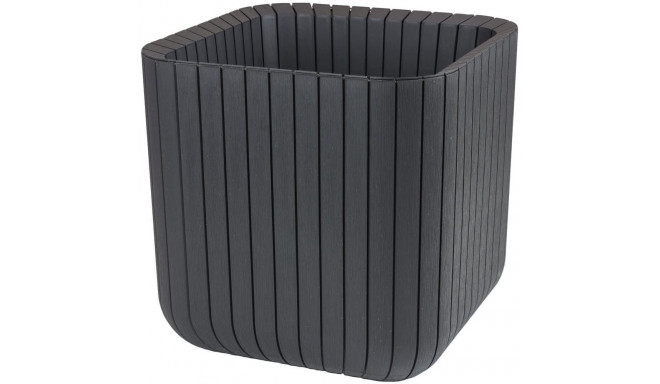 Keter Cube Wood lillepott M antratsiit