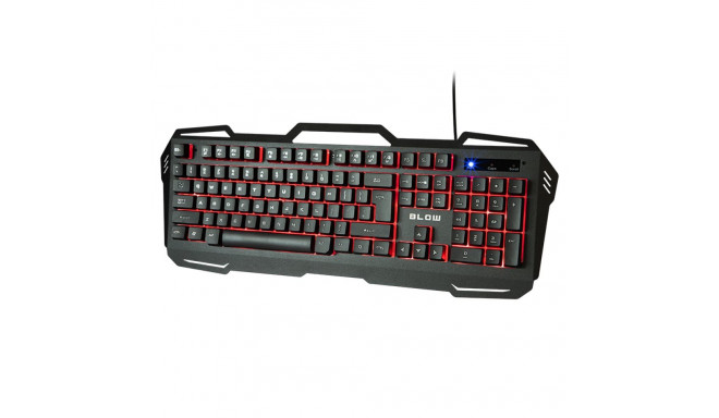 84-214# klaviatuur led-taustvalgustusega cold steel