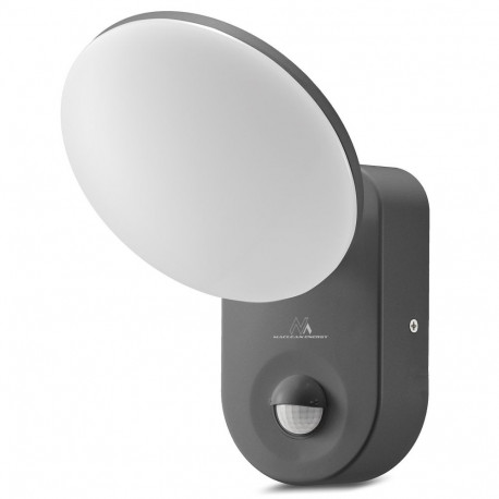 Lampa LED PIR-anduriga Maclean, sein, PIR-anduriga, PC+ALU, 15W, 1100lm, IP65, neutraalne valge 4000