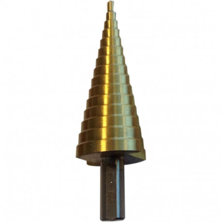 Wiertło stopniowe do metalu hss tin 6.0-38.0 mm proline