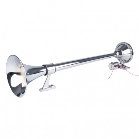 Klakson fanfaar helisignaal kroom 640 mm 12v 24v amio-04076
