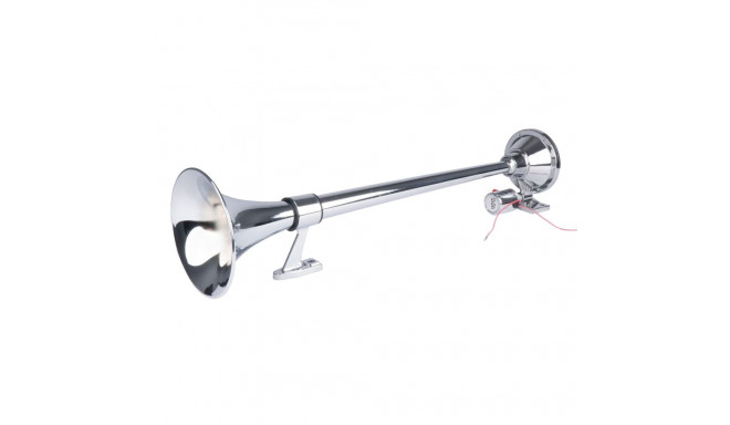 Klakson fanfara sygnał dźwiękowy chrom 640 mm 12v 24v amio-04076