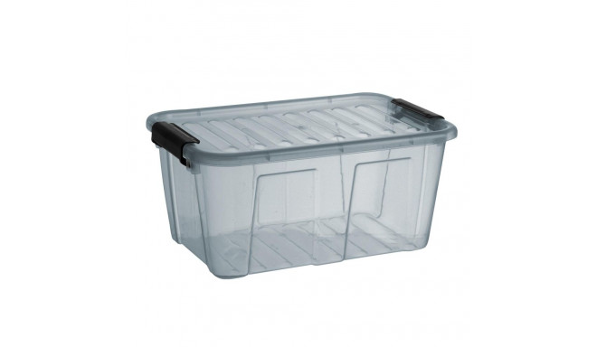 Kaanega konteiner Plast Team Home Box 7,7L läbipaistev hall