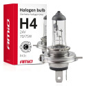 Żarówka halogenowa h4 24v 70/75w filtr uv (e4) amio-01267