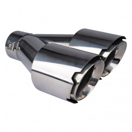 roostevabast terasest parem topelt väljalasketoru otsik kroom amio-04068