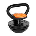 Kettlebell żeliwny automatyczny regulowany 18kg, REBEL ACTIVE