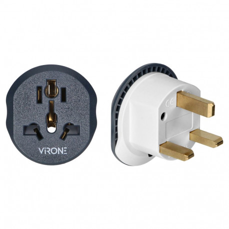Reisiadapter – Go to UK, 230V/13A, universaalne pistikupesa, Briti pistik (tüüp G)