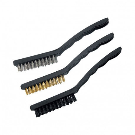Szczotki uniwersalne 180mm stal,miedź,nylon kpl. szt.3