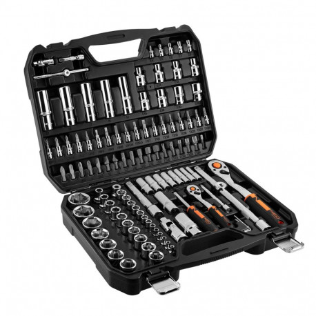 1/2", 1/4" padrunvõtmete komplekt, 110 tk, CrV (48 tk.)