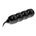 Przedłużacz TRACER PowerCord 3,0m (4 gniazda, black)