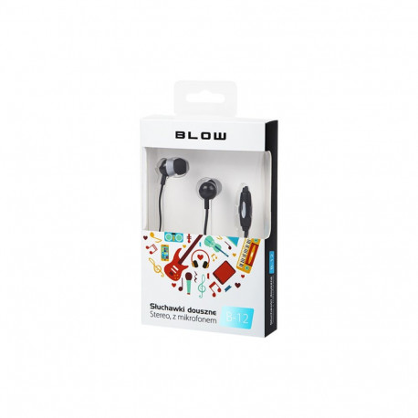 32-751# Słuchawki blow b-12 black douszne