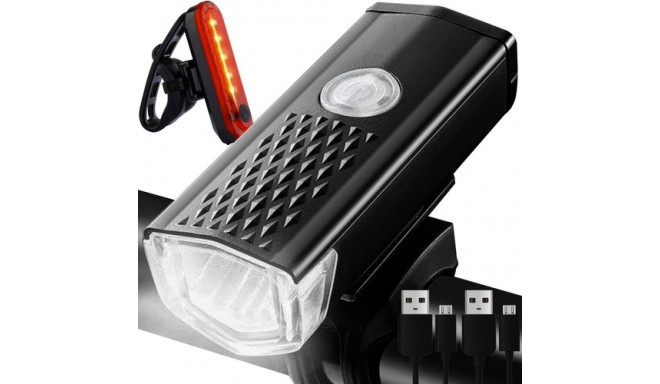 LED USB jalgrattalamp + tagatuli 23679