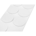 Podkładki filcowe i piankowe EVA samoprzylepne, białe, 125 szt.