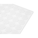 Podkładki filcowe i piankowe EVA samoprzylepne, białe, 125 szt.