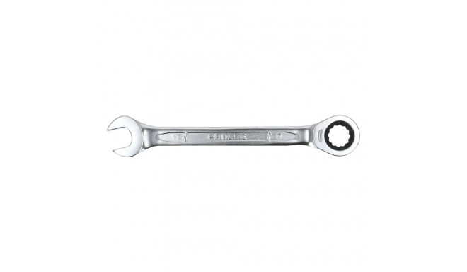 Klucz oczkowo-płaski z grzechotką, crv, 18mm, proline