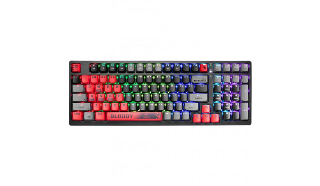 A4TECH BLOODY S98 USB spordipunane mehaaniline klaviatuur (BLMS Red Plus Switches)