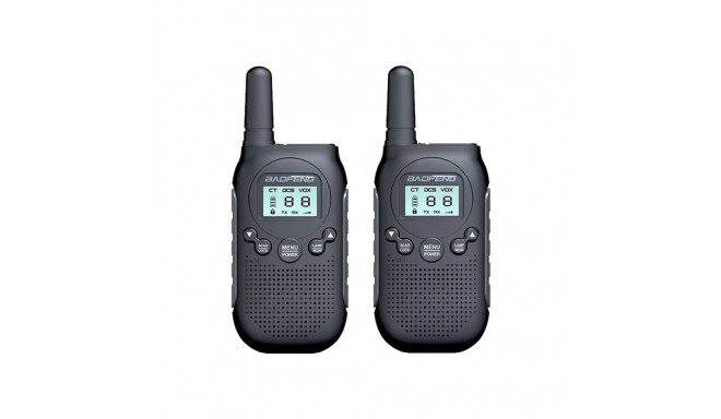 24-929# Radiotelefon pmr bf-t6 2w 2szt czarny baofeng