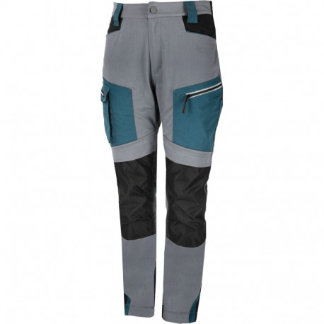 naiste püksid hall-must-türkiissinine, "3xl", ce, lahti