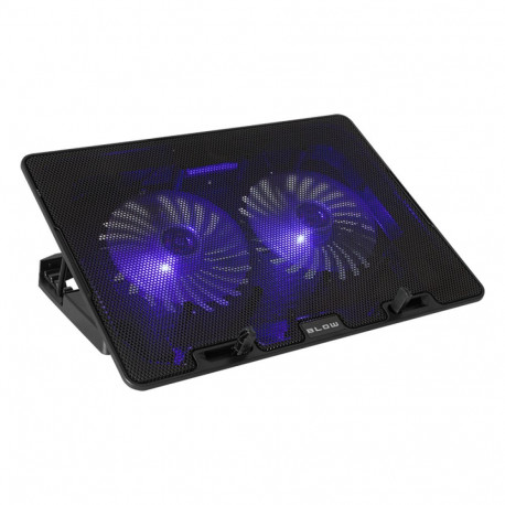 66-364# jahutusalus sülearvuti 2 ventilaatoriga samba sinine