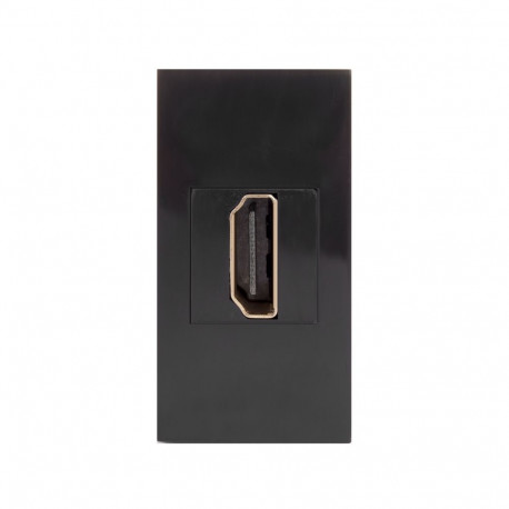 Gniazdo HDMI Maclean, ühekordne, must, MCE720B