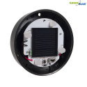 Solarna lampa wolnostojąca ogrodowa GreenBlue, kula 15x15x48cm, bialy LED, GB121