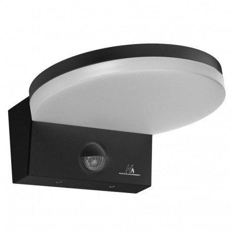 Lampa LED liikumisanduriga Maclean, PIR liikumisandur, must, 15W, IP65, 1560lm, neutraalne valge val
