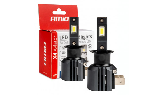 Auto LED-pirnid X4 Aviator H3 6500K Canbus AMiO-03762