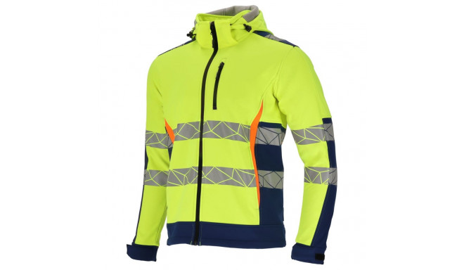 Hoiatus softshell jope kollane-sinine, "m", ce
