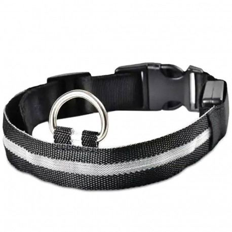 AG232D led-helendav kaelarihm 32-37cm must